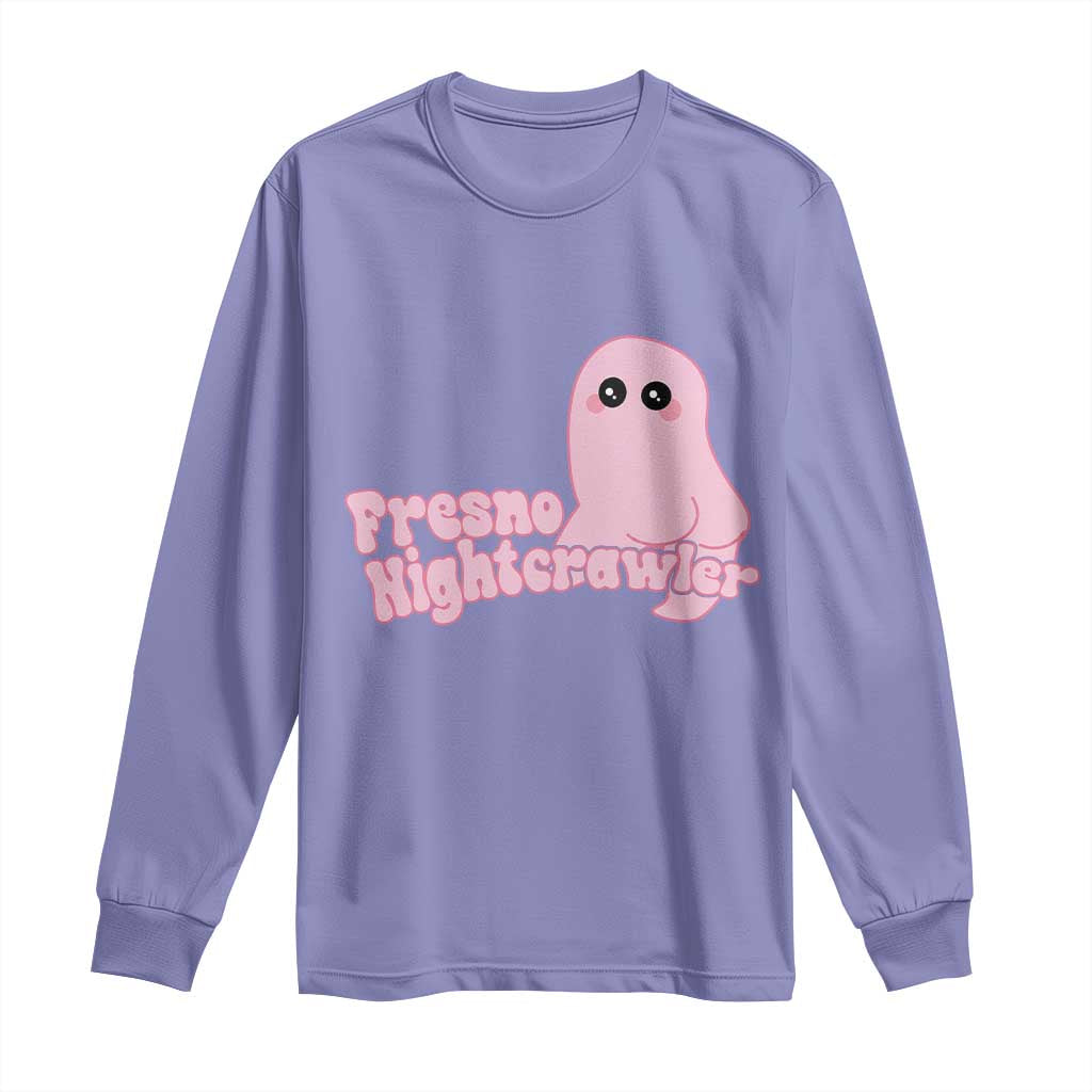 Pink Fresno Nightcrawler Long Sleeve Shirt Cryptidcore Aesthetic Gift For Girl TS12 Violet Print Your Wear