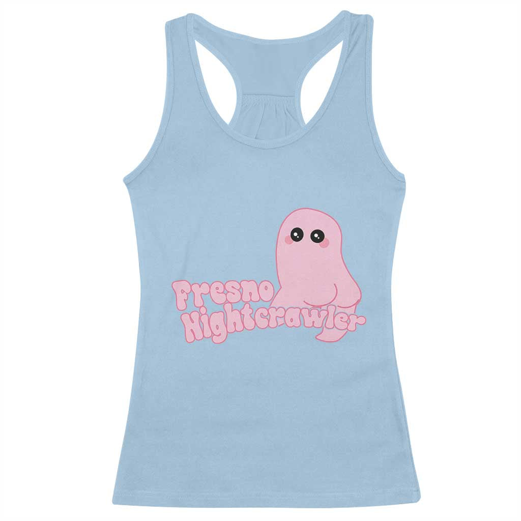 Pink Fresno Nightcrawler Racerback Tank Top Cryptidcore Aesthetic Gift For Girl TS12 Light Blue Print Your Wear