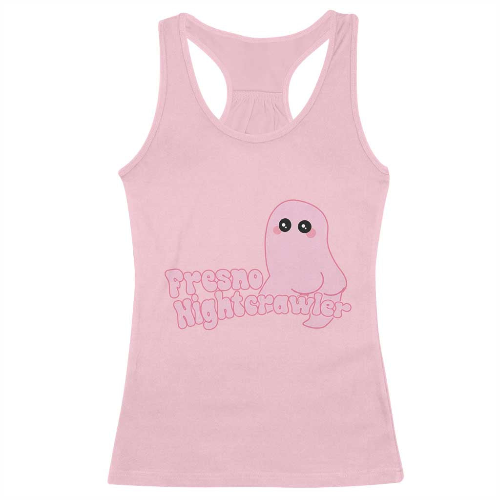 Pink Fresno Nightcrawler Racerback Tank Top Cryptidcore Aesthetic Gift For Girl TS12 Light Pink Print Your Wear