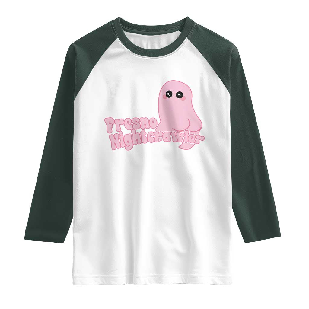 Pink Fresno Nightcrawler Raglan Shirt Cryptidcore Aesthetic Gift For Girl TS12 White Dark Forest Green Print Your Wear