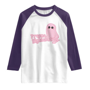 Pink Fresno Nightcrawler Raglan Shirt Cryptidcore Aesthetic Gift For Girl TS12 White Purple Print Your Wear
