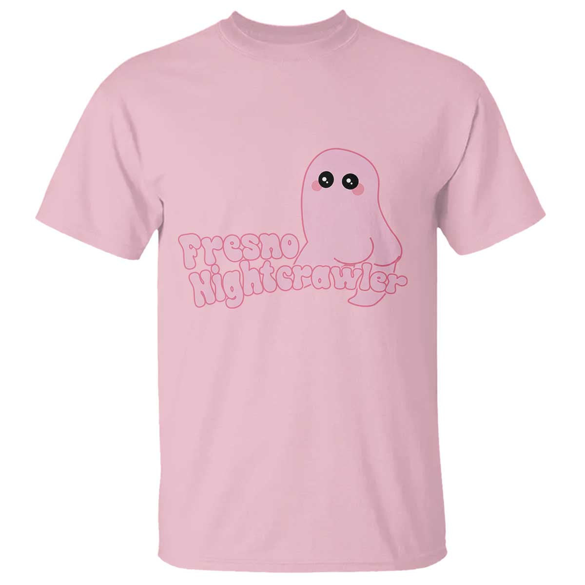 Pink Fresno Nightcrawler T Shirt Cryptidcore Aesthetic Gift For Girl TS12 Light Pink Print Your Wear