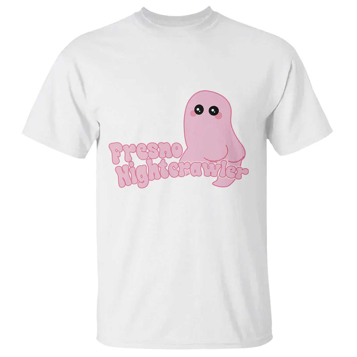 Pink Fresno Nightcrawler T Shirt Cryptidcore Aesthetic Gift For Girl TS12 White Print Your Wear