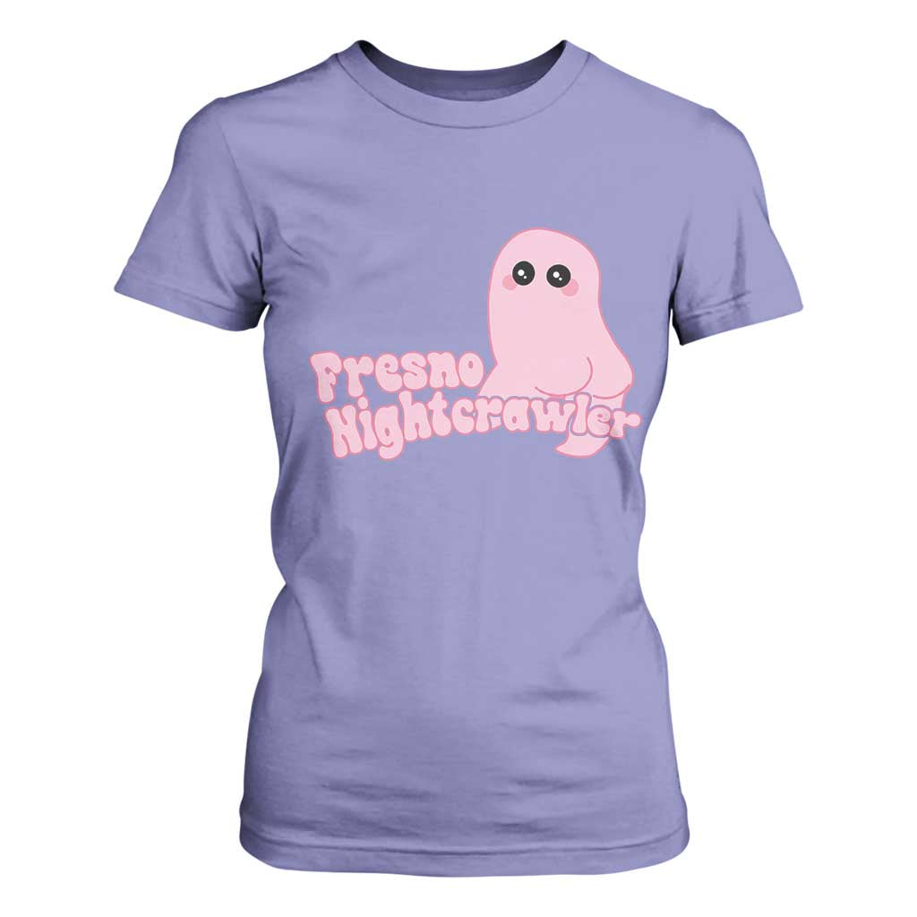 Pink Fresno Nightcrawler T Shirt For Women Cryptidcore Aesthetic Gift For Girl TS12 Violet Print Your Wear