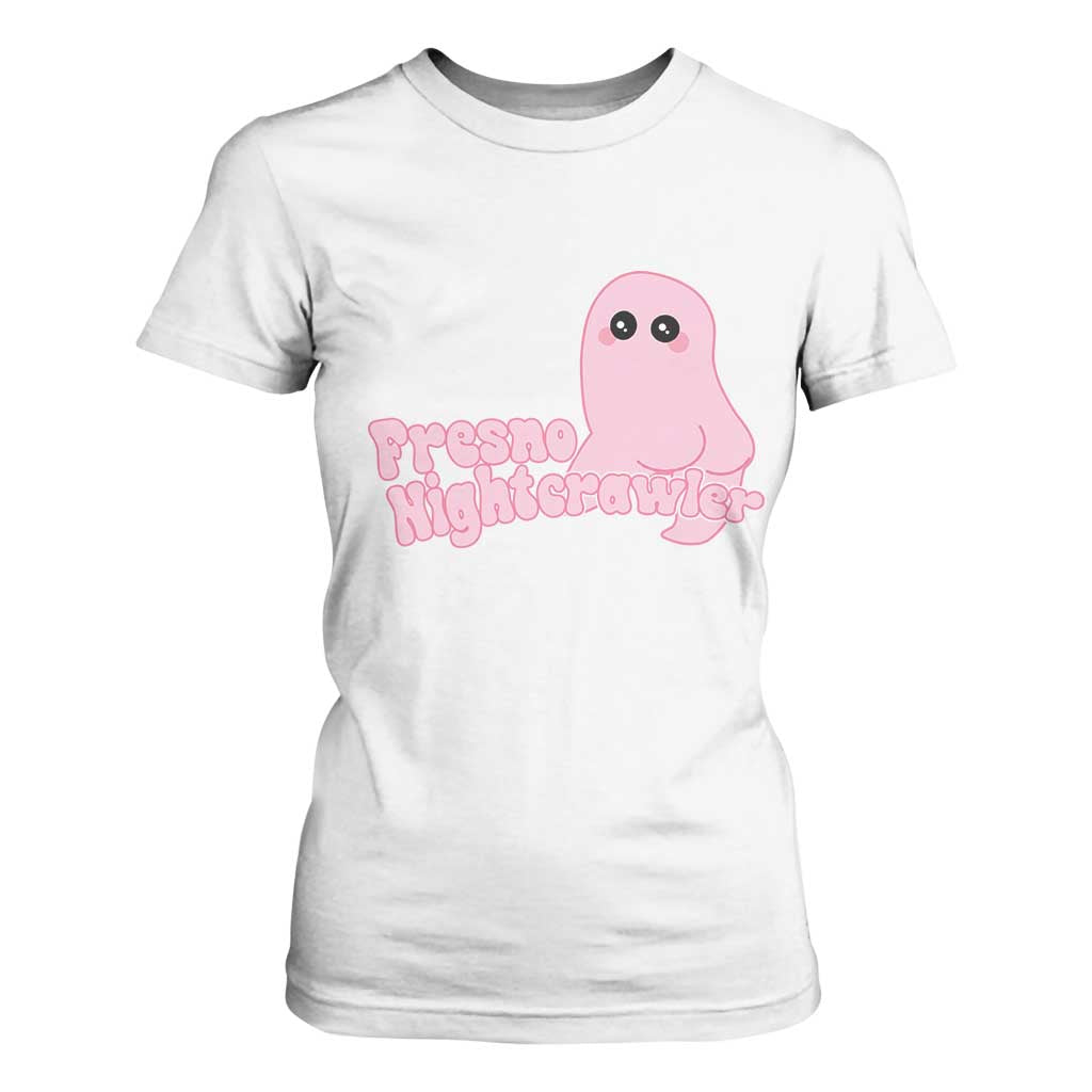 Pink Fresno Nightcrawler T Shirt For Women Cryptidcore Aesthetic Gift For Girl TS12 White Print Your Wear