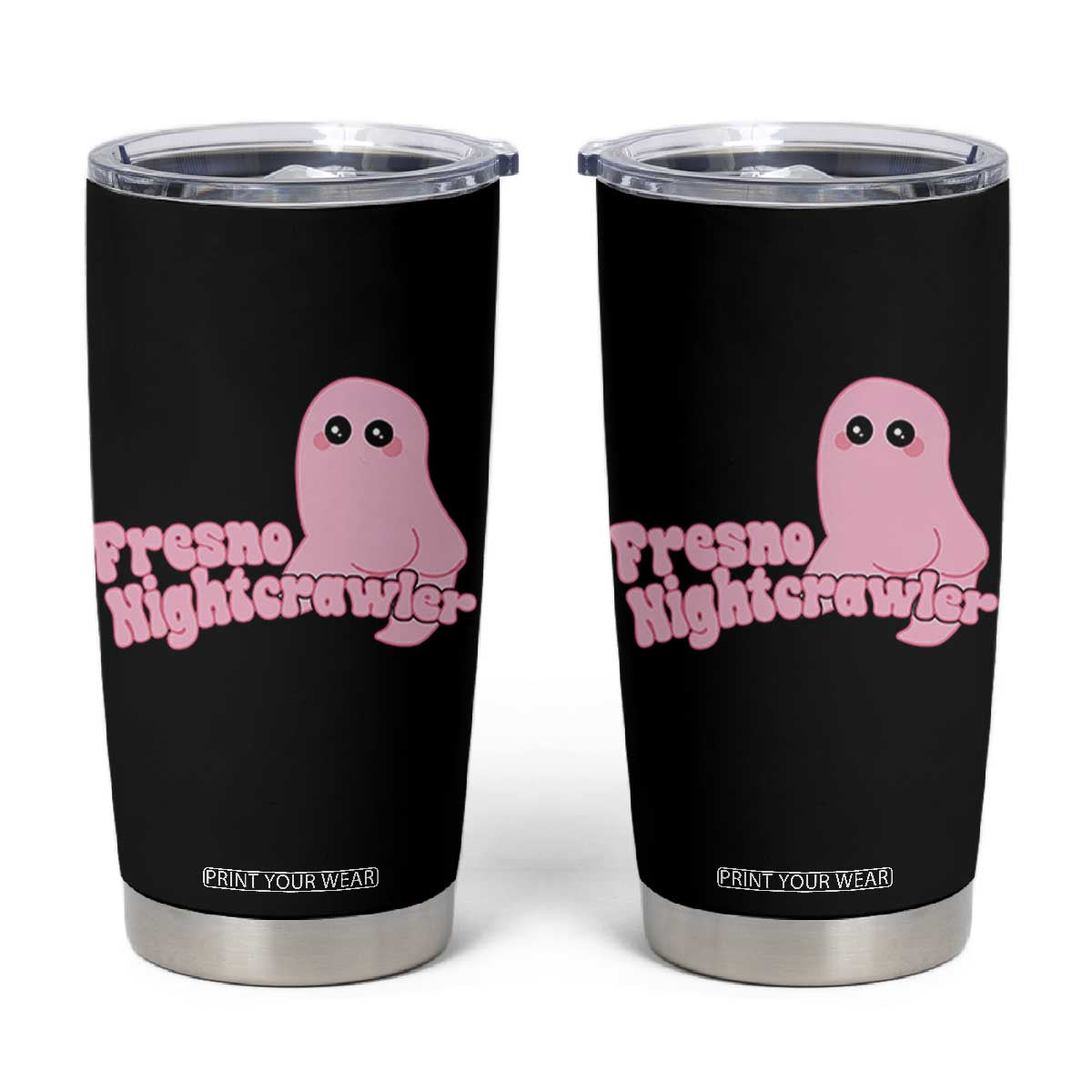 Pink Fresno Nightcrawler Tumbler Cup Cryptidcore Aesthetic Gift For Girl TS12 Black Print Your Wear