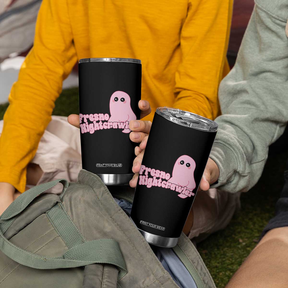 Pink Fresno Nightcrawler Tumbler Cup Cryptidcore Aesthetic Gift For Girl TS12 Print Your Wear