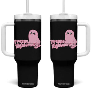 Pink Fresno Nightcrawler Tumbler With Handle Cryptidcore Aesthetic Gift For Girl TS12 One Size: 40 oz Black Print Your Wear