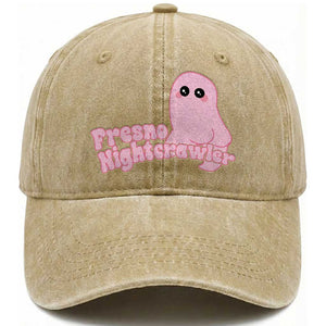 Pink Fresno Nightcrawler Washed Cotton Baseball Cap Cryptidcore Aesthetic Gift For Girl TS12 Print Your Wear