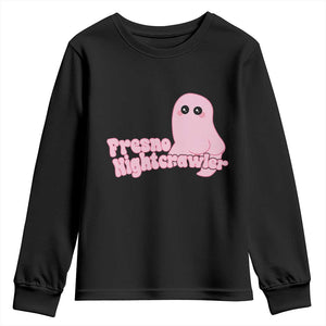 Pink Fresno Nightcrawler Youth Sweatshirt Cryptidcore Aesthetic Gift For Girl TS12 Black Print Your Wear
