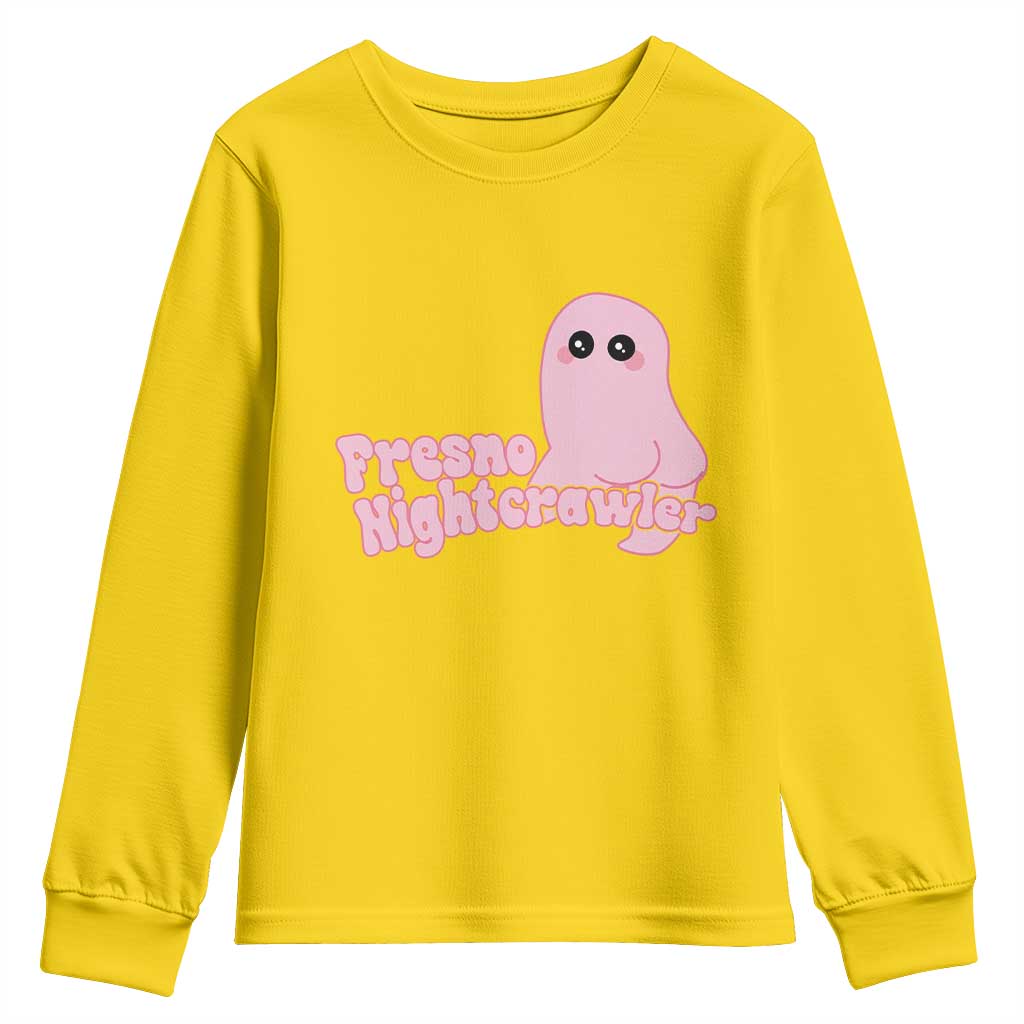 Pink Fresno Nightcrawler Youth Sweatshirt Cryptidcore Aesthetic Gift For Girl TS12 Daisy Print Your Wear