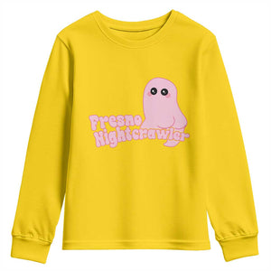 Pink Fresno Nightcrawler Youth Sweatshirt Cryptidcore Aesthetic Gift For Girl TS12 Daisy Print Your Wear