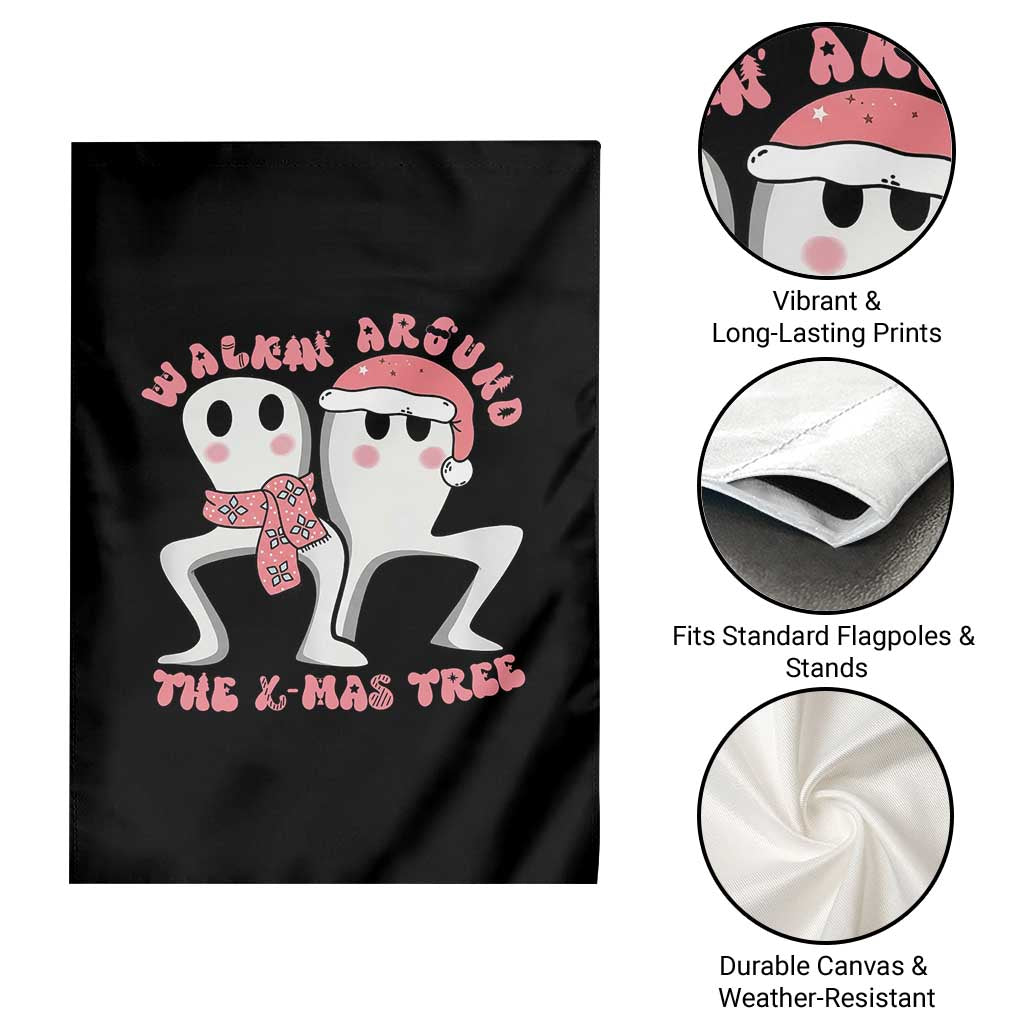 Walkin Around The Xmas Tree Garden Flag Fresno Nightcrawler Cryptid Christmas Gift TS12 Print Your Wear