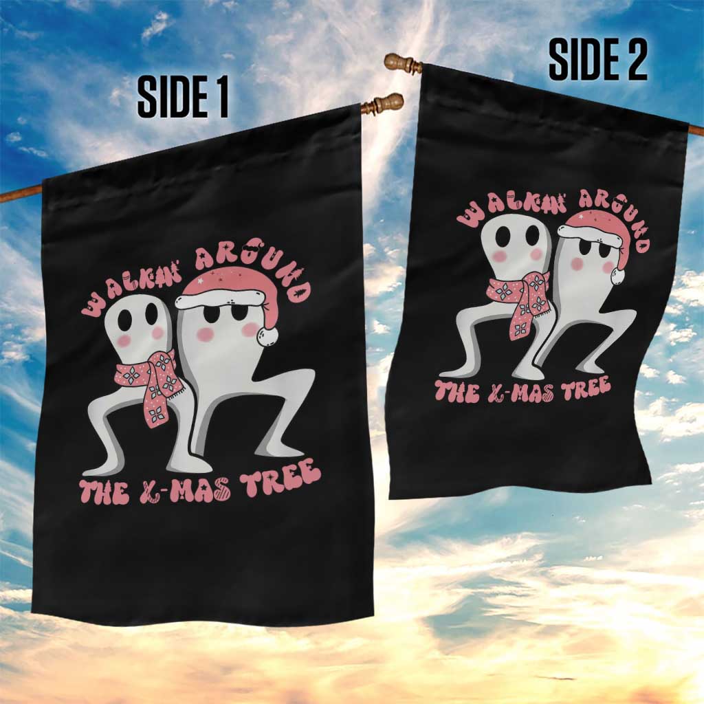 Walkin Around The Xmas Tree Garden Flag Fresno Nightcrawler Cryptid Christmas Gift TS12 Print Your Wear