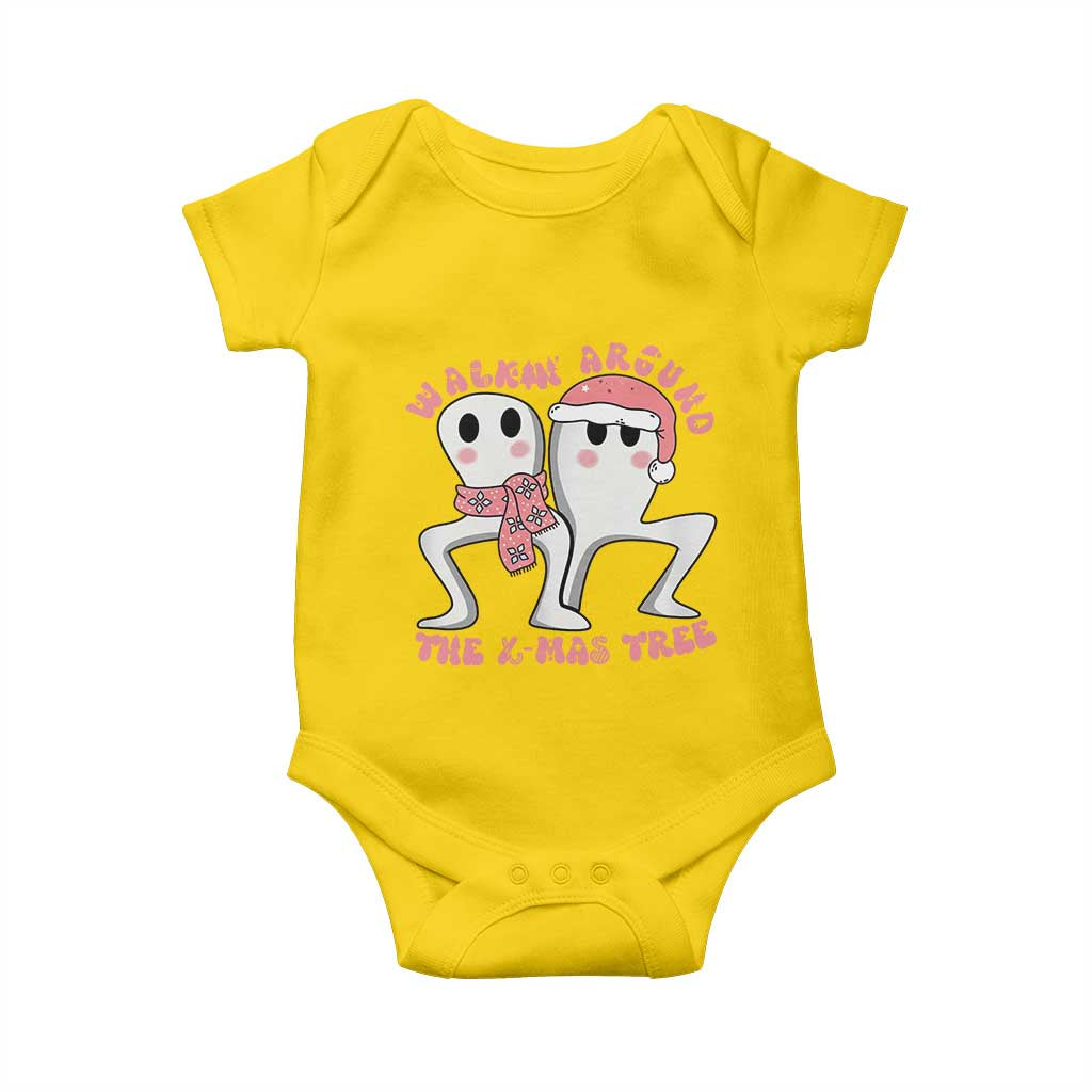 Walkin Around The Xmas Tree Baby Onesie Fresno Nightcrawler Cryptid Christmas Gift TS12 Daisy Print Your Wear