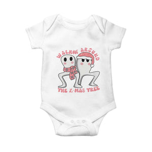Walkin Around The Xmas Tree Baby Onesie Fresno Nightcrawler Cryptid Christmas Gift TS12 White Print Your Wear