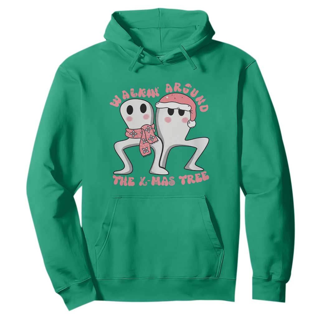 Walkin Around The Xmas Tree Hoodie Fresno Nightcrawler Cryptid Christmas Gift TS12 Irish Green Print Your Wear
