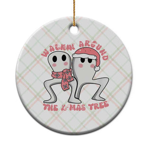 Walkin Around The Xmas Tree Ceramic Ornament Fresno Nightcrawler Cryptid Christmas Gift TS12 1pc Christmas Plaid Print Your Wear