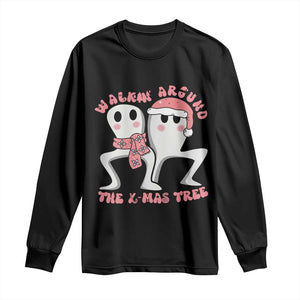 Walkin Around The Xmas Tree Long Sleeve Shirt Fresno Nightcrawler Cryptid Christmas Gift TS12 Black Print Your Wear