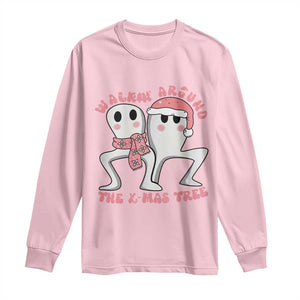 Walkin Around The Xmas Tree Long Sleeve Shirt Fresno Nightcrawler Cryptid Christmas Gift TS12 Light Pink Print Your Wear