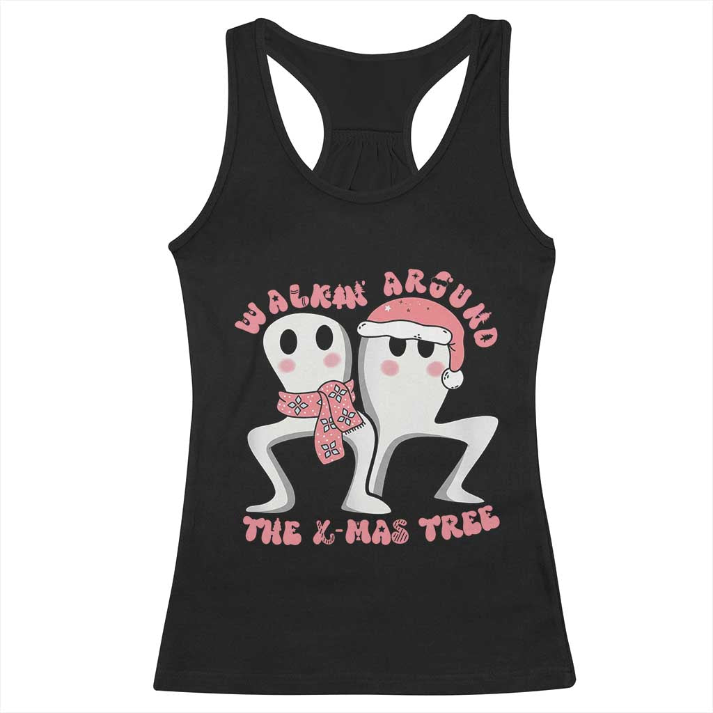 Walkin Around The Xmas Tree Racerback Tank Top Fresno Nightcrawler Cryptid Christmas Gift TS12 Black Print Your Wear