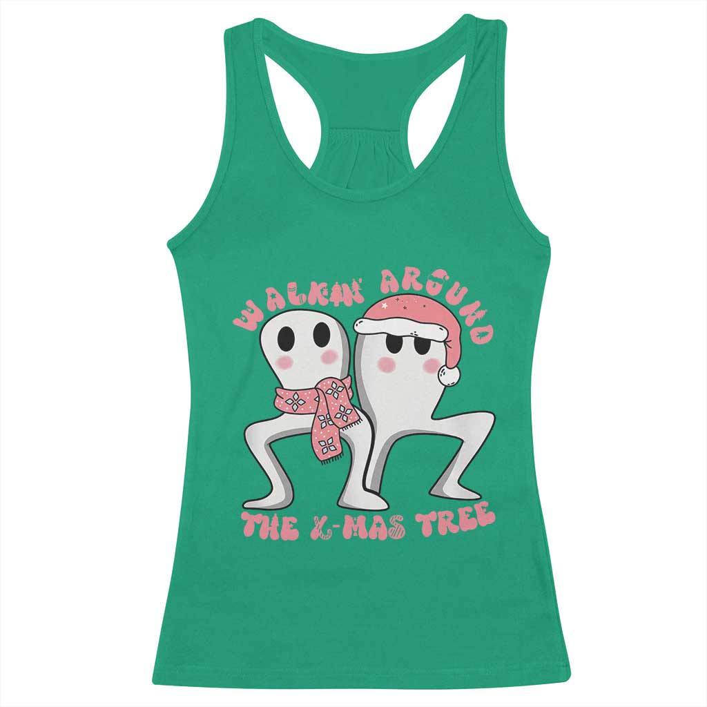 Walkin Around The Xmas Tree Racerback Tank Top Fresno Nightcrawler Cryptid Christmas Gift TS12 Irish Green Print Your Wear