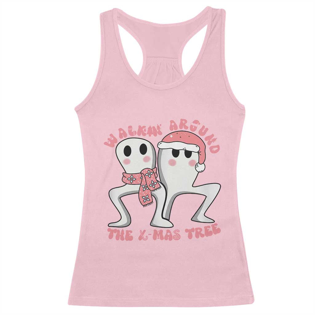 Walkin Around The Xmas Tree Racerback Tank Top Fresno Nightcrawler Cryptid Christmas Gift TS12 Light Pink Print Your Wear