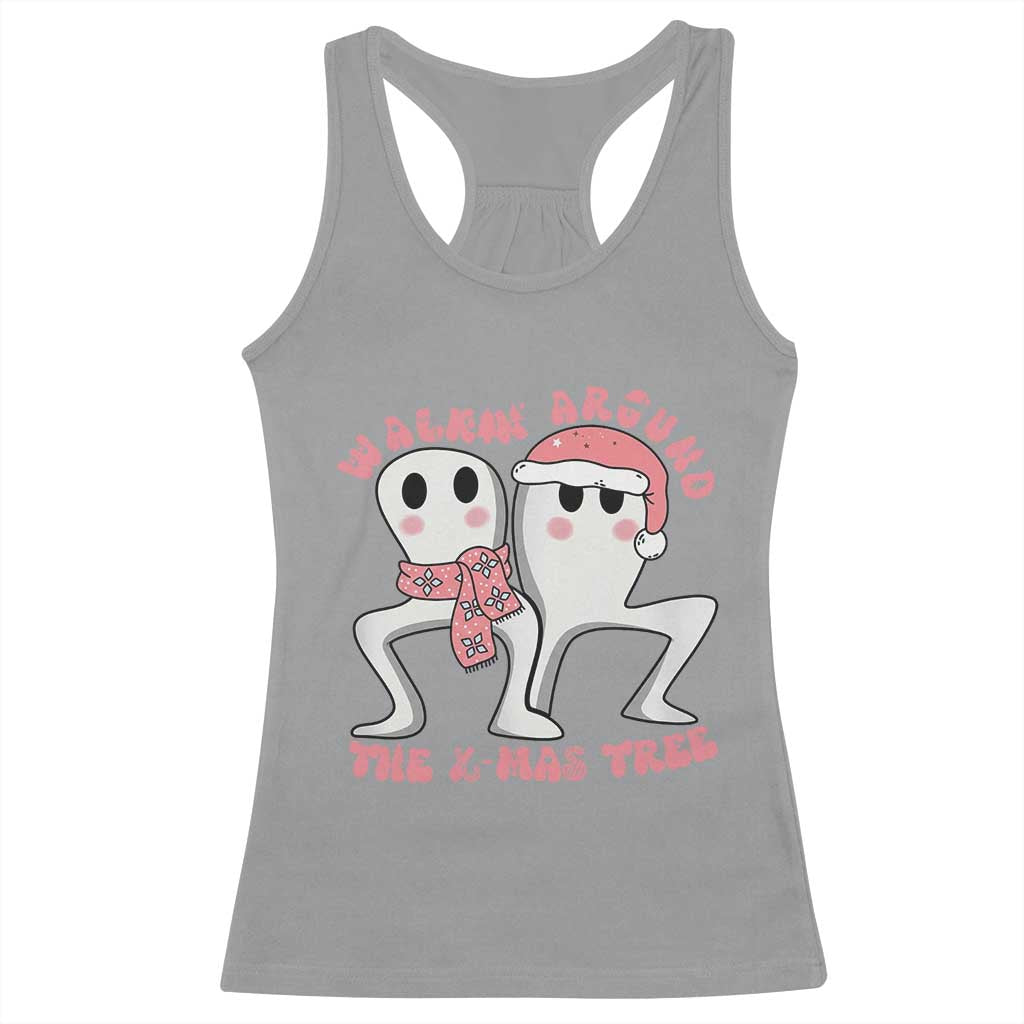 Walkin Around The Xmas Tree Racerback Tank Top Fresno Nightcrawler Cryptid Christmas Gift TS12 Sport Gray Print Your Wear