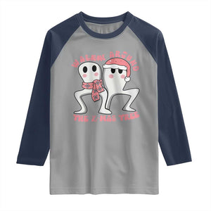 Walkin Around The Xmas Tree Raglan Shirt Fresno Nightcrawler Cryptid Christmas Gift TS12 Sport Gray Navy Print Your Wear