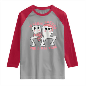 Walkin Around The Xmas Tree Raglan Shirt Fresno Nightcrawler Cryptid Christmas Gift TS12 Sport Gray Red Print Your Wear