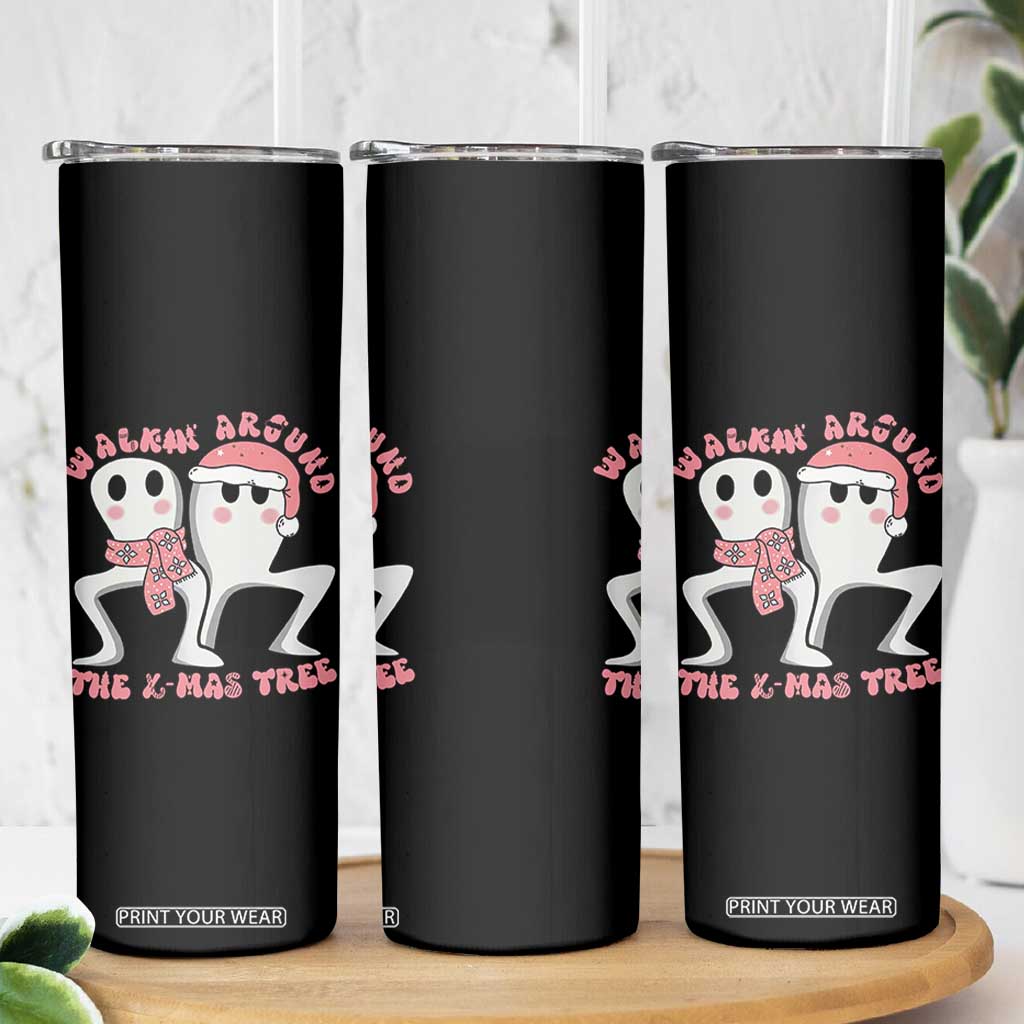 Walkin Around The Xmas Tree Skinny Tumbler Fresno Nightcrawler Cryptid Christmas Gift TS12 Print Your Wear
