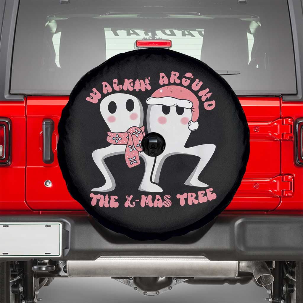 Walkin Around The Xmas Tree Spare Tire Cover Fresno Nightcrawler Cryptid Christmas Gift TS12 White Print Your Wear