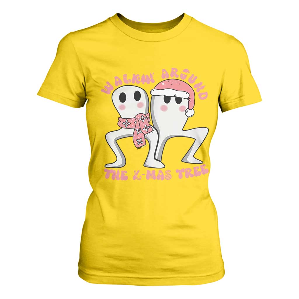 Walkin Around The Xmas Tree T Shirt For Women Fresno Nightcrawler Cryptid Christmas Gift TS12 Daisy Print Your Wear
