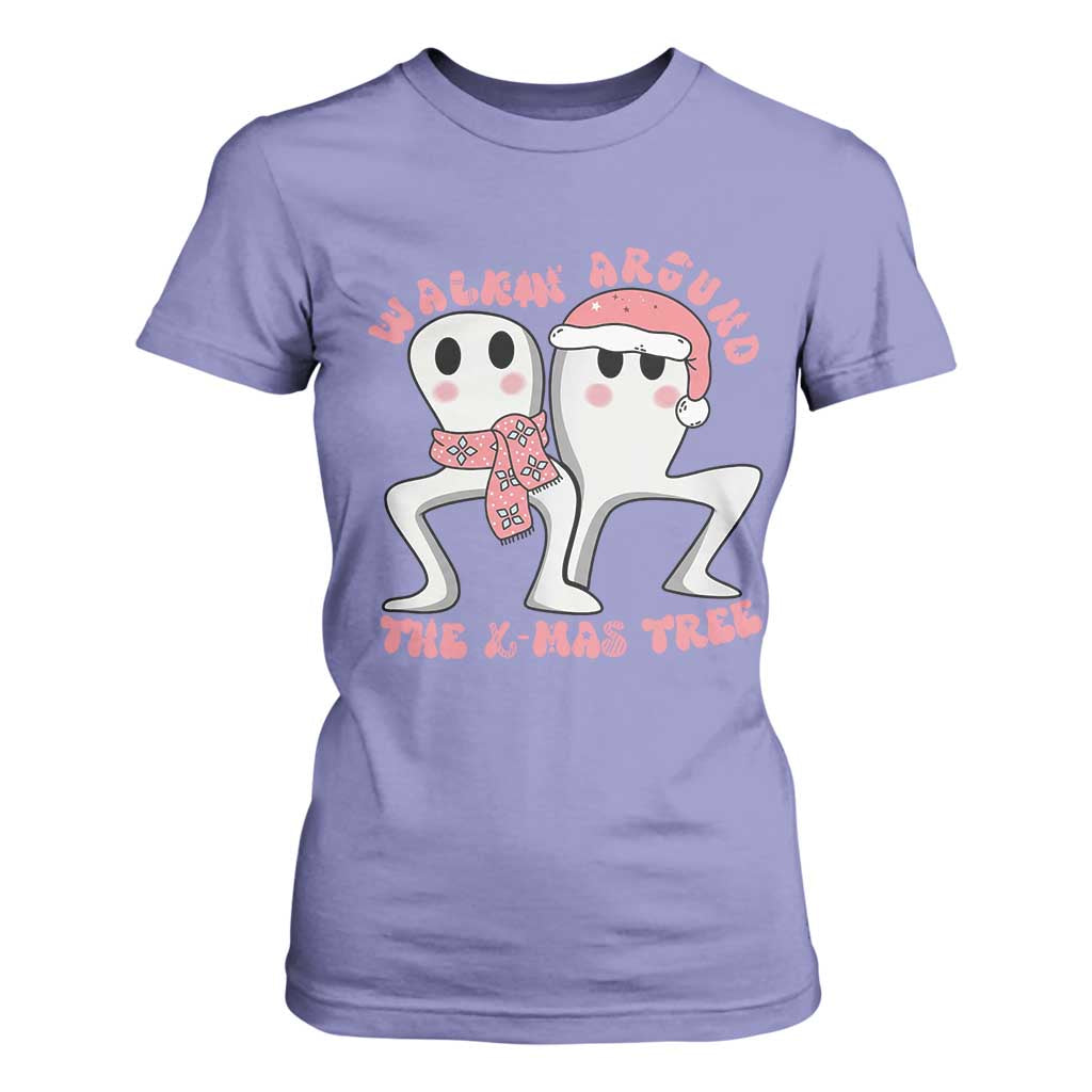 Walkin Around The Xmas Tree T Shirt For Women Fresno Nightcrawler Cryptid Christmas Gift TS12 Violet Print Your Wear