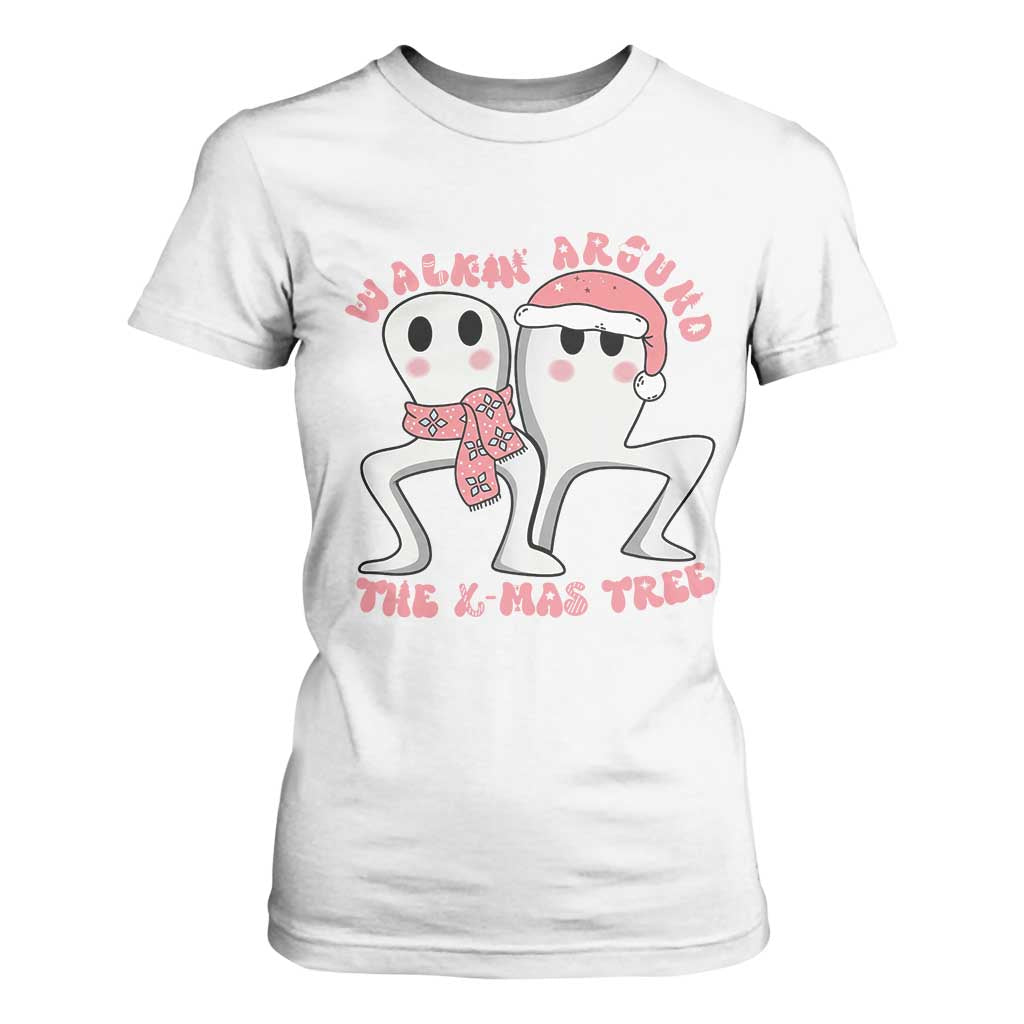 Walkin Around The Xmas Tree T Shirt For Women Fresno Nightcrawler Cryptid Christmas Gift TS12 White Print Your Wear