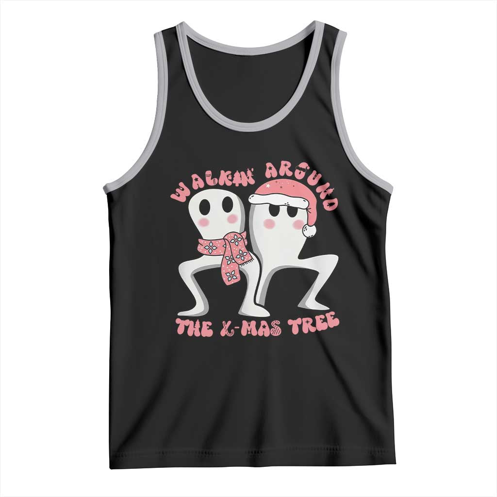 Walkin Around The Xmas Tree Tank Top Fresno Nightcrawler Cryptid Christmas Gift TS12 Black Athletic Heather Print Your Wear