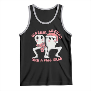 Walkin Around The Xmas Tree Tank Top Fresno Nightcrawler Cryptid Christmas Gift TS12 Black Athletic Heather Print Your Wear
