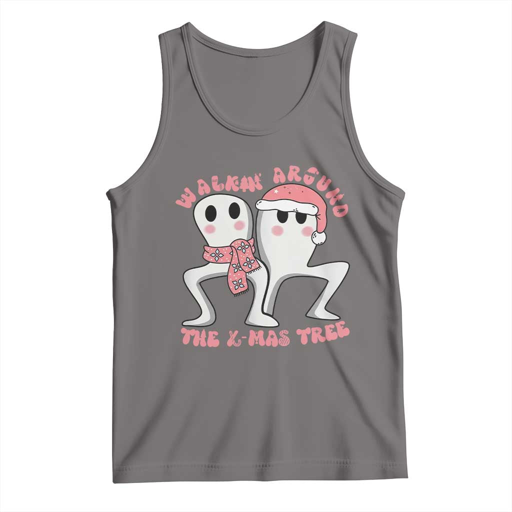 Walkin Around The Xmas Tree Tank Top Fresno Nightcrawler Cryptid Christmas Gift TS12 Deep Heather Print Your Wear