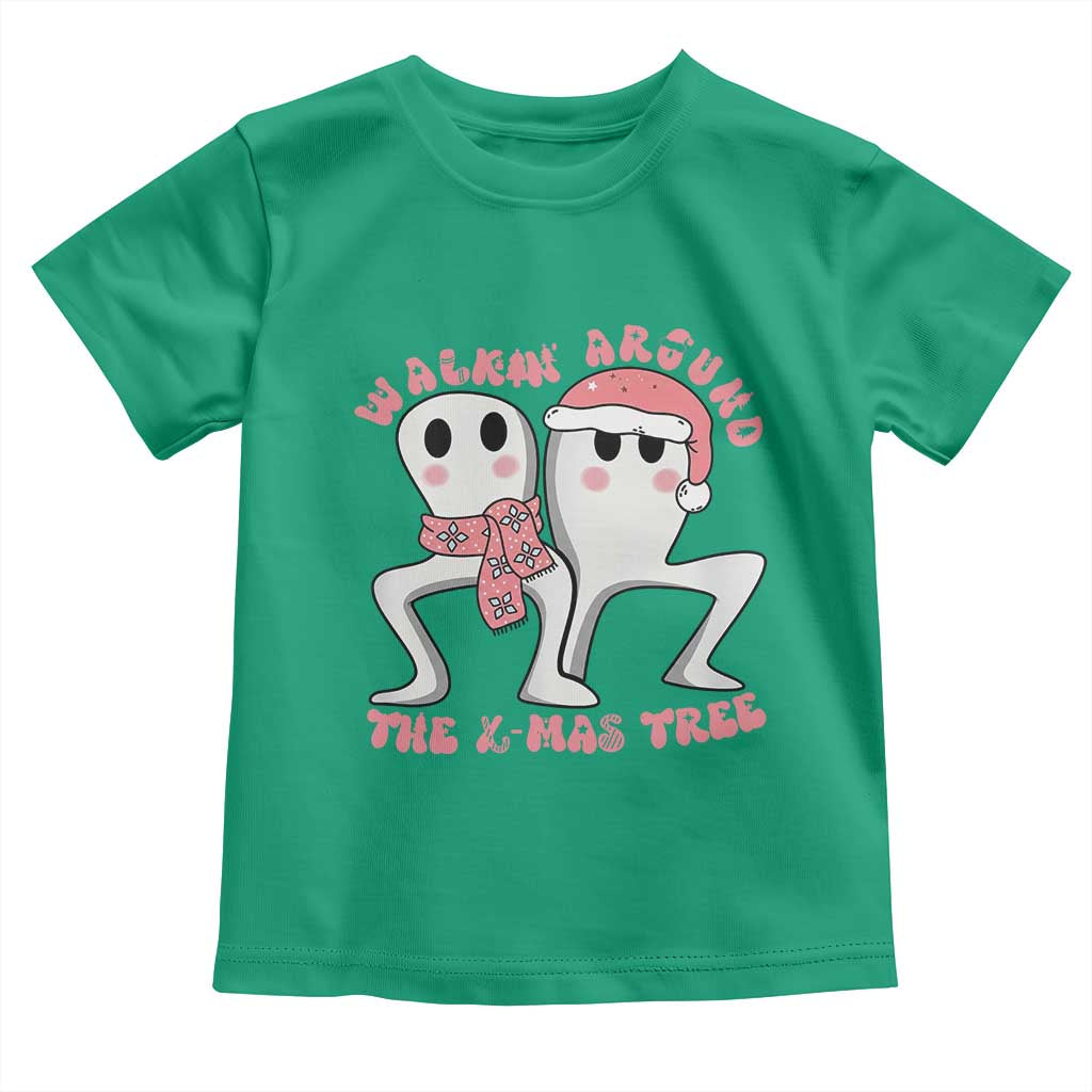 Walkin Around The Xmas Tree Toddler T Shirt Fresno Nightcrawler Cryptid Christmas Gift TS12 Irish Green Print Your Wear