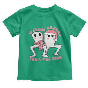 Walkin Around The Xmas Tree Toddler T Shirt Fresno Nightcrawler Cryptid Christmas Gift TS12 Irish Green Print Your Wear