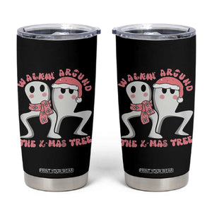 Walkin Around The Xmas Tree Tumbler Cup Fresno Nightcrawler Cryptid Christmas Gift TS12 Black Print Your Wear