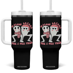 Walkin Around The Xmas Tree Tumbler With Handle Fresno Nightcrawler Cryptid Christmas Gift TS12 One Size: 40 oz Black Print Your Wear