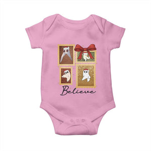 Fresno Nightcrawler Cryptid Christmas Believe Gift Baby Onesie TS12 Light Pink Print Your Wear