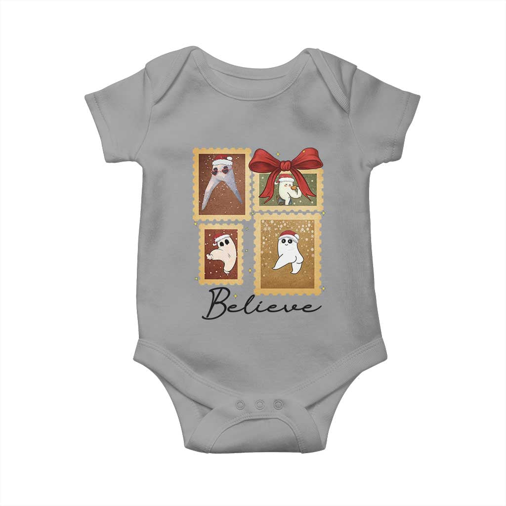 Fresno Nightcrawler Cryptid Christmas Believe Gift Baby Onesie TS12 Sport Gray Print Your Wear