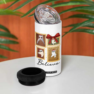 Fresno Nightcrawler Cryptid Christmas Believe Gift 4 in 1 Can Cooler Tumbler TS12 Print Your Wear