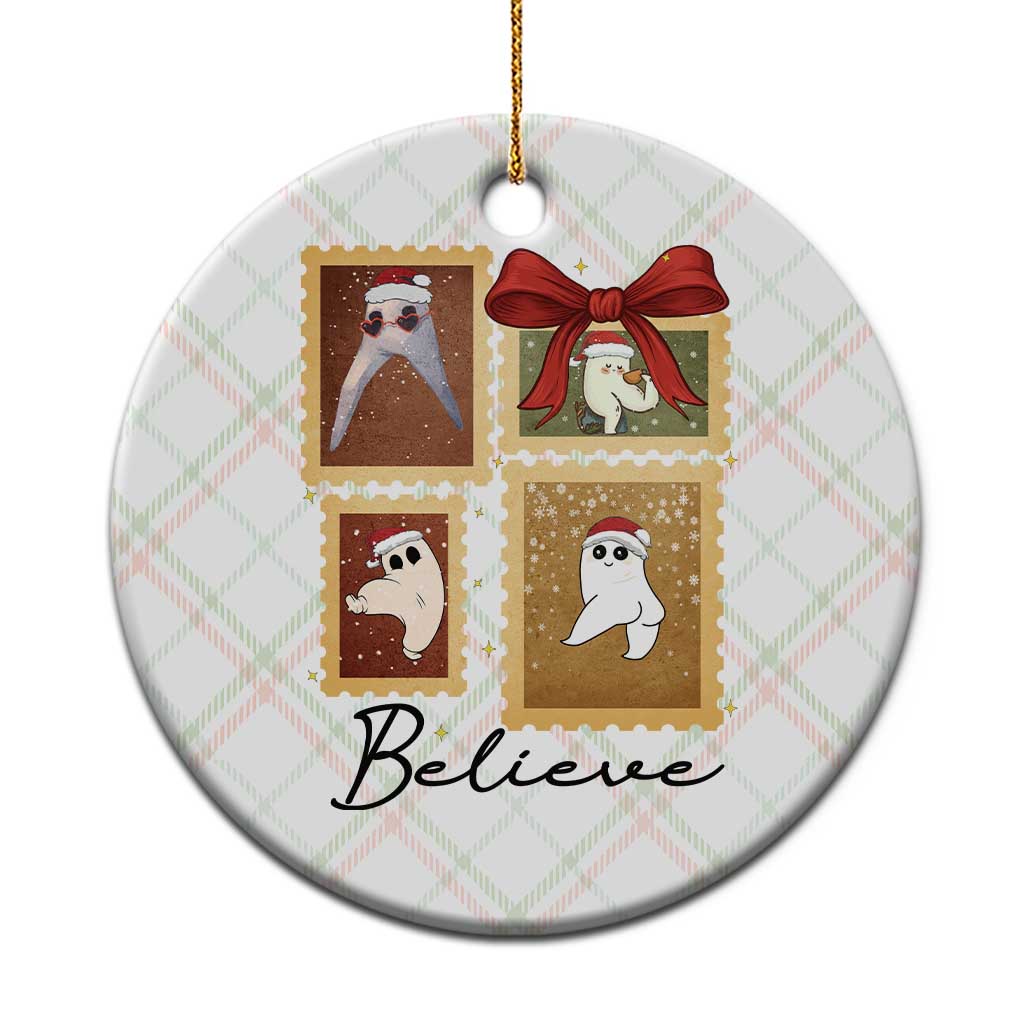 Fresno Nightcrawler Cryptid Christmas Believe Gift Ceramic Ornament TS12 1pc Christmas Plaid Print Your Wear