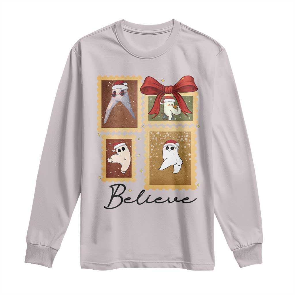 Fresno Nightcrawler Cryptid Christmas Believe Gift Long Sleeve Shirt TS12 Ice Gray Print Your Wear