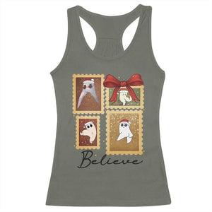Fresno Nightcrawler Cryptid Christmas Believe Gift Racerback Tank Top TS12 Military Green Print Your Wear
