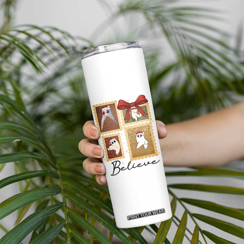 Fresno Nightcrawler Cryptid Christmas Believe Gift Skinny Tumbler TS12 Print Your Wear