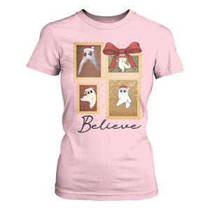 Fresno Nightcrawler Cryptid Christmas Believe Gift T Shirt For Women TS12 Light Pink Print Your Wear